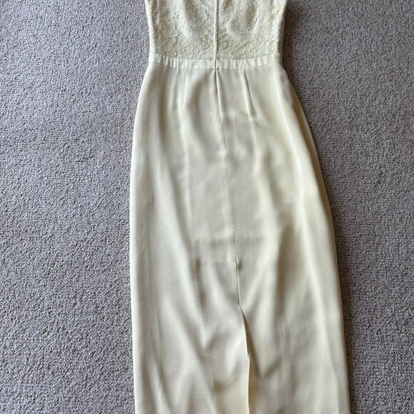 Escada Couture Luxury Vintage Butter Yellow Dress & Matching Jacket | Size 38 - Picture 7 of 15